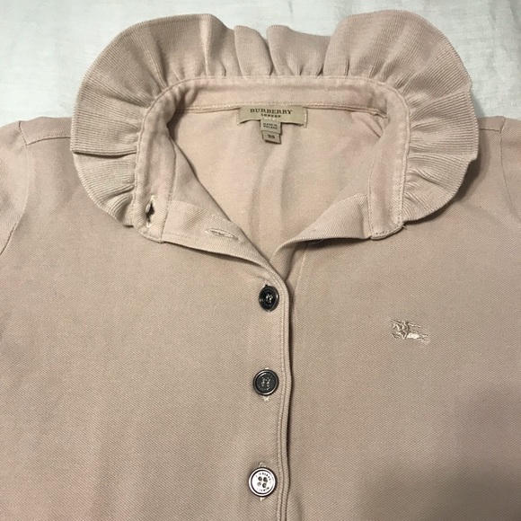 burberry polo shirt womens silver